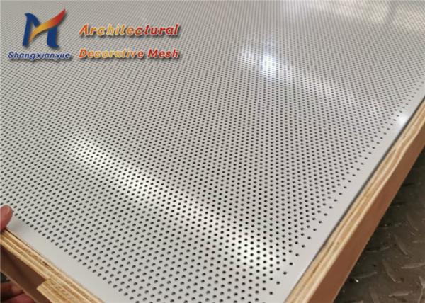 Quality 1000mm Perforated Metal Grilles Painting SS Sheet Round Hole for sale