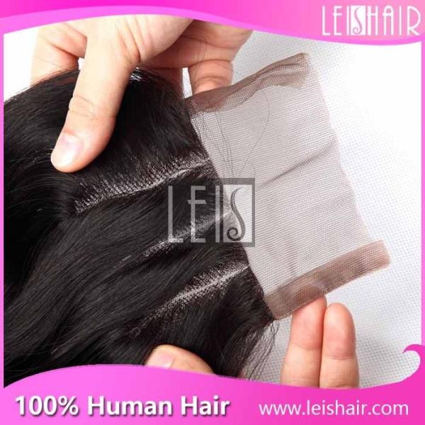Quality new fashion cheap three parting lace closure 4*4 for sale