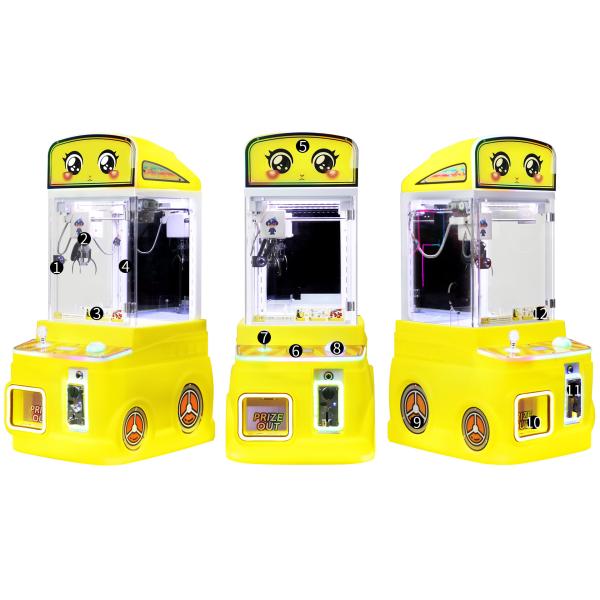 Mini Claw Machine Coin Operated Amusement Arcade Plush Toy Game Machine For Kids