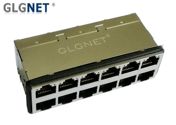 Quality 2 x 6 RJ45 Multiple Port Connectors for sale