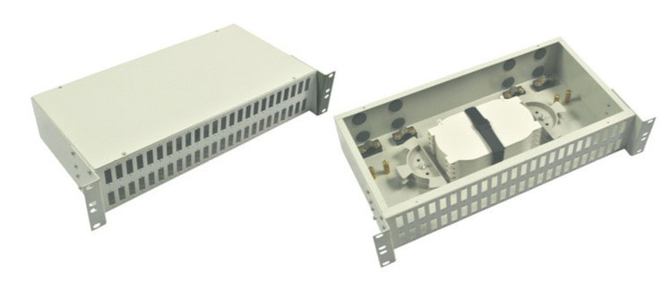 FTTH Fiber Optic Terminal Box , Drawer Type Rack Mounted Optical Distribution Panel