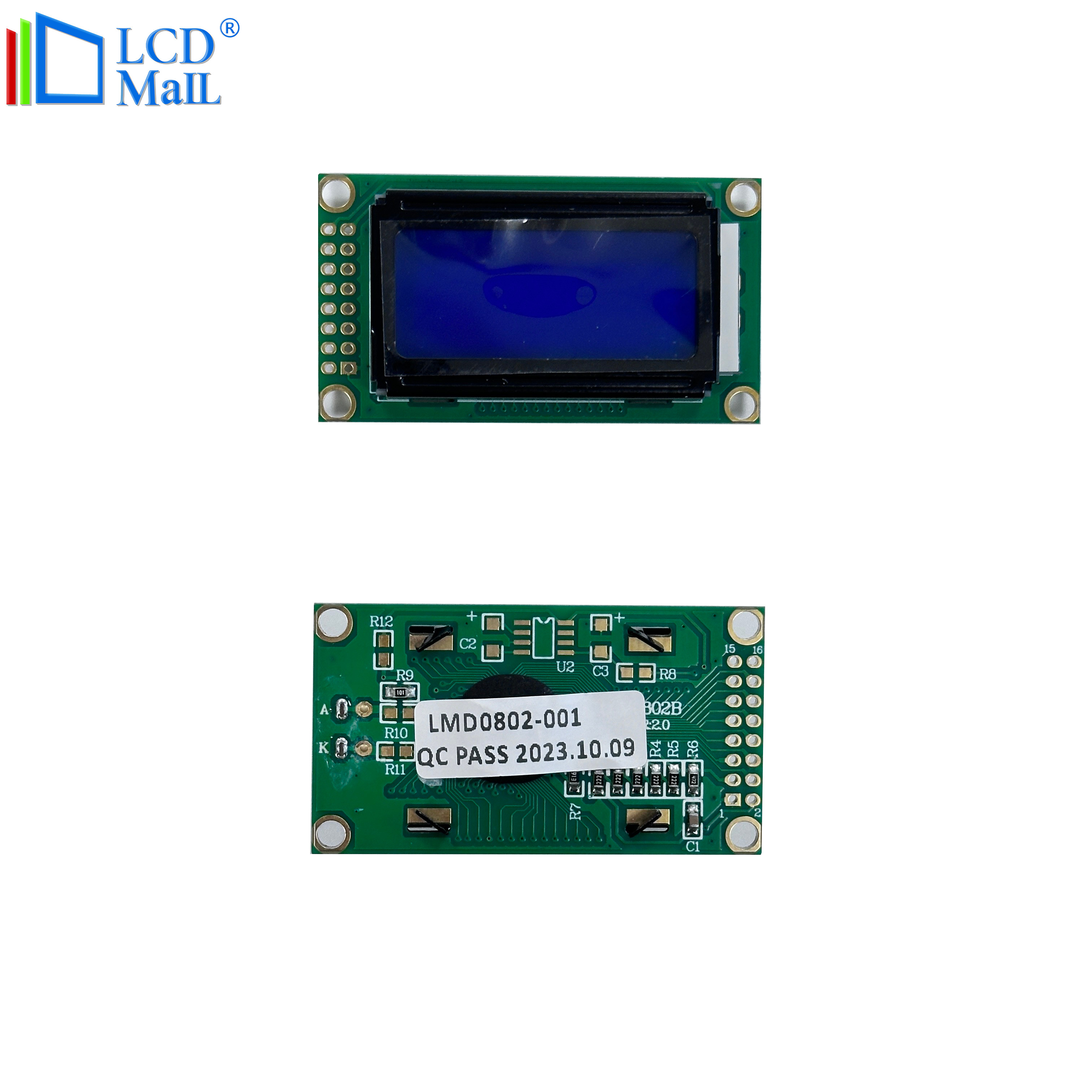 Transmissive / Negative COG LCD Module Graphic Lcd Display Module 16 Pin