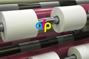 China 42 Dynes Double Corona Treatment Thermal Roll Matte Laminating Film for Hot Stamping and Spot UV on sale