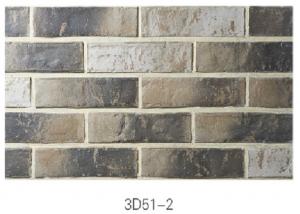 China 3D51-2 Clay Thin Veneer Brick Low Water Absorption For Interior /Outdoor Brick Veneer on sale