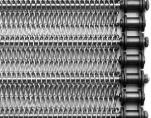 China 2mm 316 Flat Flex Conveyor Belt Food Grade Wire Belt Conveyor on sale