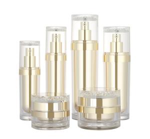 30ml 50ml 100ml 120ml plastic acrylic beauty makeup cosmetic lotion bottle 50g luxury cream containers skincare set