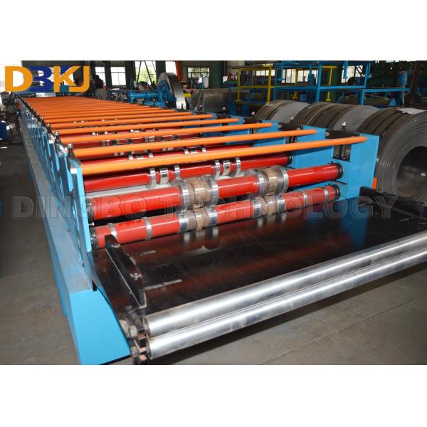 0.8mm TR4 Roof Panel Roll Forming Machine PLC With Touch Screen