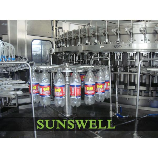 High Speed Carbonated Filling Machine , 1000ml Soft Drink Beverage Bottle