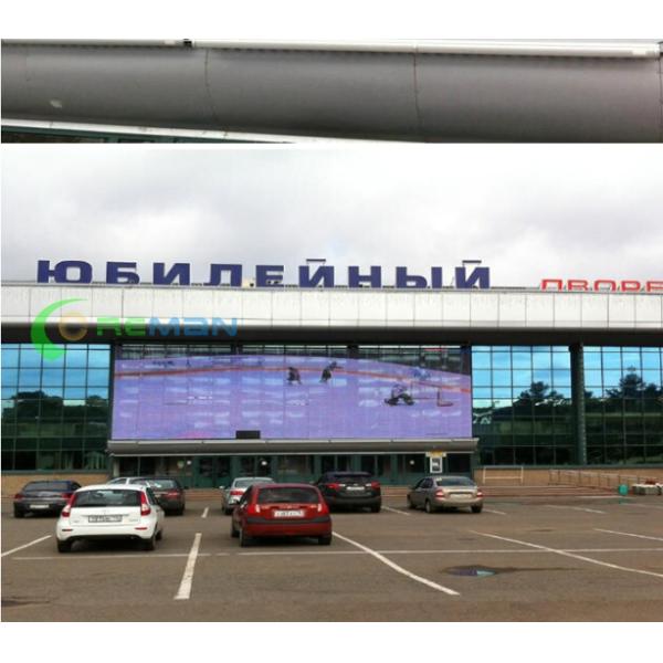 Full Color Transparent LED Video Wall Advertising Stage Performance On Building Wall