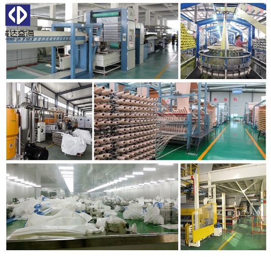 PP Woven Jumbo FIBC Bulk Bags 1000kg Container For Sand / Cement Moisture Proof