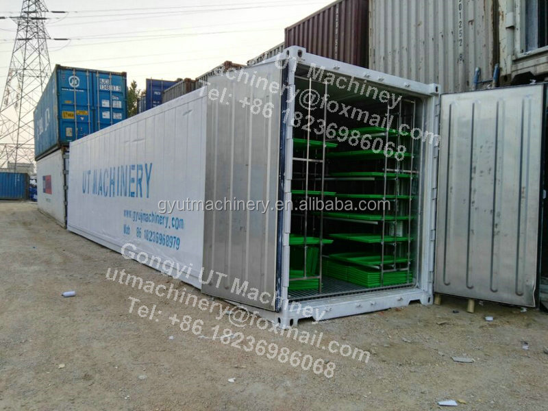 Hydroponic Hulless Barley Sprout Machines 3-4 Days Production Cycle 1.5 Tons Capacity