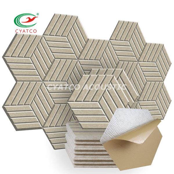 Quality ODM Self Adhesive Hexagon Acoustic Panels For Music Room for sale
