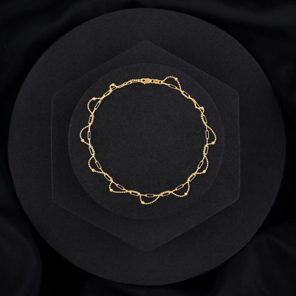 Bespoke 18K Gold Anklets: Personalize with Your Name and Initials