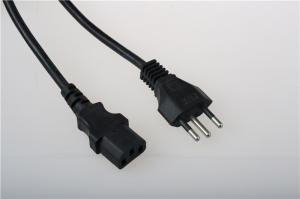 Buy cheap Home Application C13 PVC Brazil Power Cord With EU 3 Pin Plug product