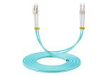 OM3 Multimode Fiber Patch Cord LC UPC Connector 0 . 9 / 2MM Diameter