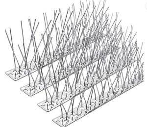 Bird Spikes for Pigeons Small Birds,Stainless Steel Bird Spikes -No More Bird Nests & Poop-Disassembled Spikes 10 Strips