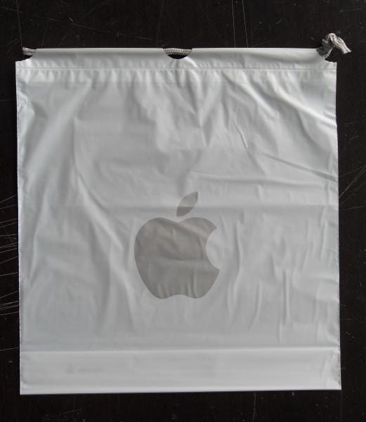 Quality Custom Apple Iphone Classic Drawstring Plastic Bags with PP Rope for sale