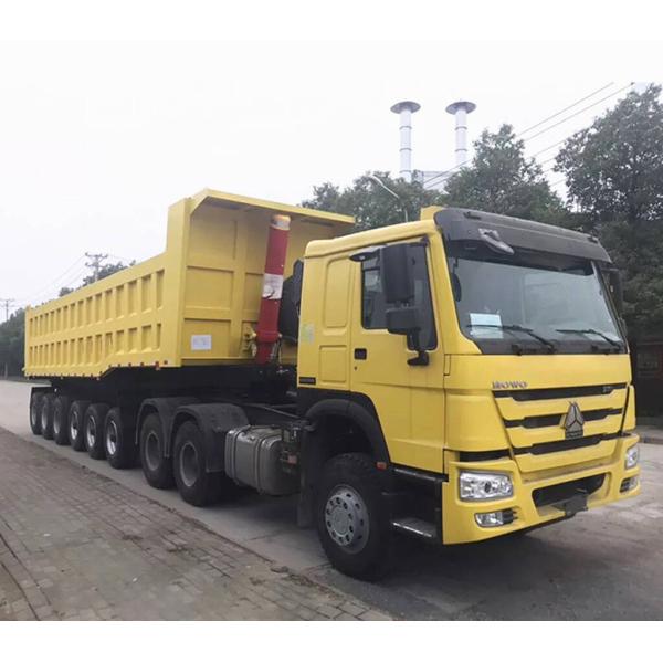 Customization 4 Axle Capacity Self Dumping Dump Trailer Rear Dump Semi Trailer