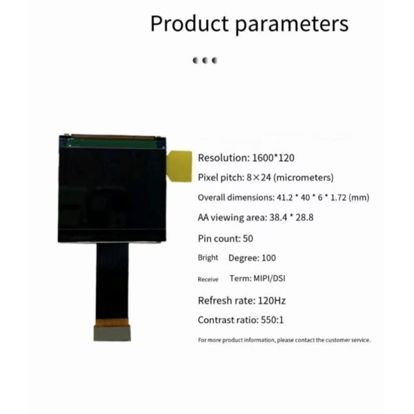 1.89 inch AMOLED display module technical details