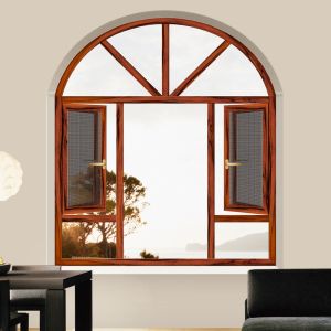 China Glass1.6mm Arched Aluminium Frame Casement Window on sale