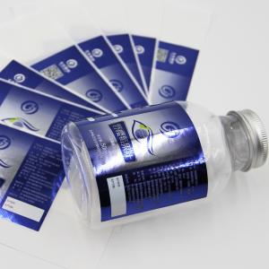 PET Bopp Biological Bottle Metallic Foil Labels Stickers