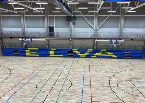 Movable 450mm Width HDPE Telescopic Seating Systems