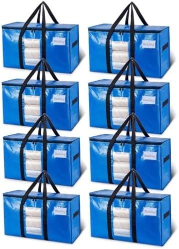 Quality TAILI Extra Large Moving Bags, 4 Pack Heavy Duty Totes For Storage with Visible Window, Wrap Around Handles, Storage Bag for sale
