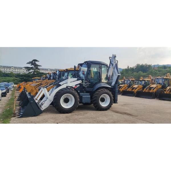 4 Wheels Steering 388H Backhoe Loader with Split Bucket in Jamaica