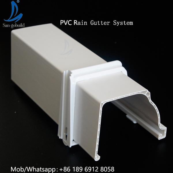 Quality Hot Selling Good Quality Custom Plastic Gutter, Roof PVC Gutter System, Cheap PVC Rain Gutter for sale