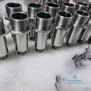 SUS316 Stainless Steel Precision Components External Thread Pagoda Joint CNC Machined Turned Connector For Fuel Pump Rod