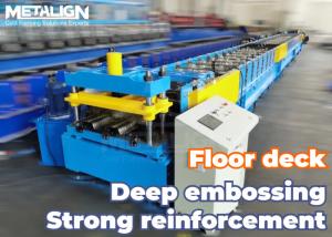 Floor Deck Roll Forming Machine With Customizable Embossing And Hydraulic Cutter