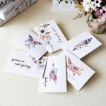 3 LR44 Multiple Design Custom Thank You Gift Card Set With Envelope 2.93 Ounces