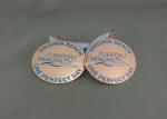 Zinc Alloy Award Ribbons Medals , Eco Friendly Award Medals For Kids