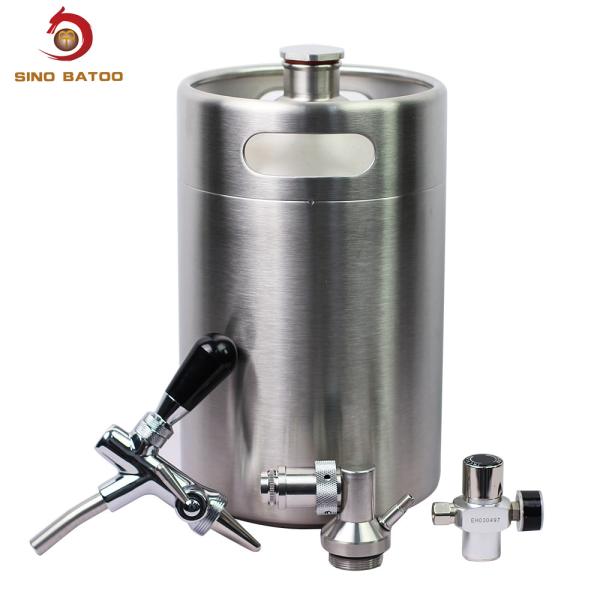 Quality Stainless Steel Durable Solid 5L Pressurized Beer Kegs for sale