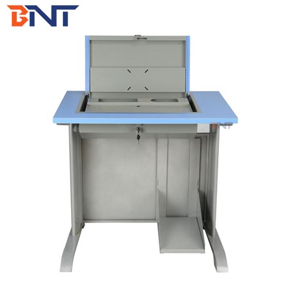 Quality Double Flip Top Computer Desk For Audio - Video Conference Room / Classroom for sale