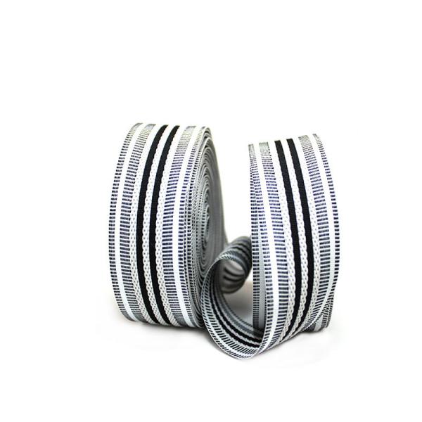 Intercolor Stripe Polyester Webbing 3.1cm Pp Webbing Tape For Trousers Waist Band