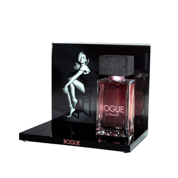 Luxury Desktop Cosmetic Bottle Acrylic Perfume Stand Organizer Cosmetic Storage Display Box