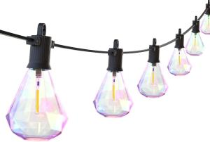 China Waterproof IP65 50Ft Outdoor Bulb String Lights With 25Pcs E12 Sockets on sale