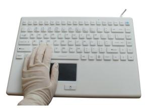 Buy cheap Taiwan Seal Rugged Wireless Keyboard With Touchpad , Laptop Cleanable Keyboard product