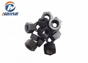China Carbon and Alloy steel nuts DIN 934 A563 GR 2H heavy black  hex nut M10-M100 on sale