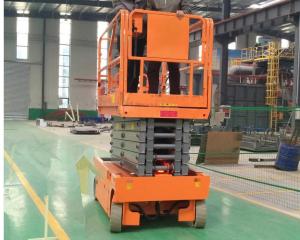 Buy cheap Narrow 8m Hydraulic Aerial Work Platform Vertical Customized Table Size product
