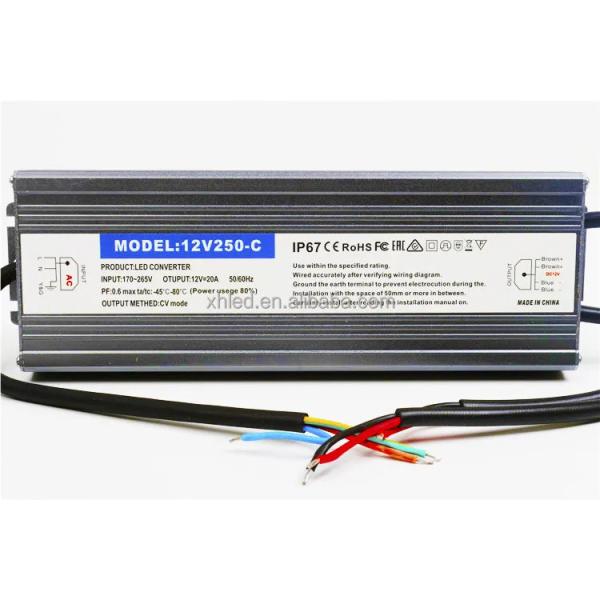DC12V 200W/400W Steady Voltage IP67 Water-Resistant LED Switching Power Source for Point-Type LED Lights