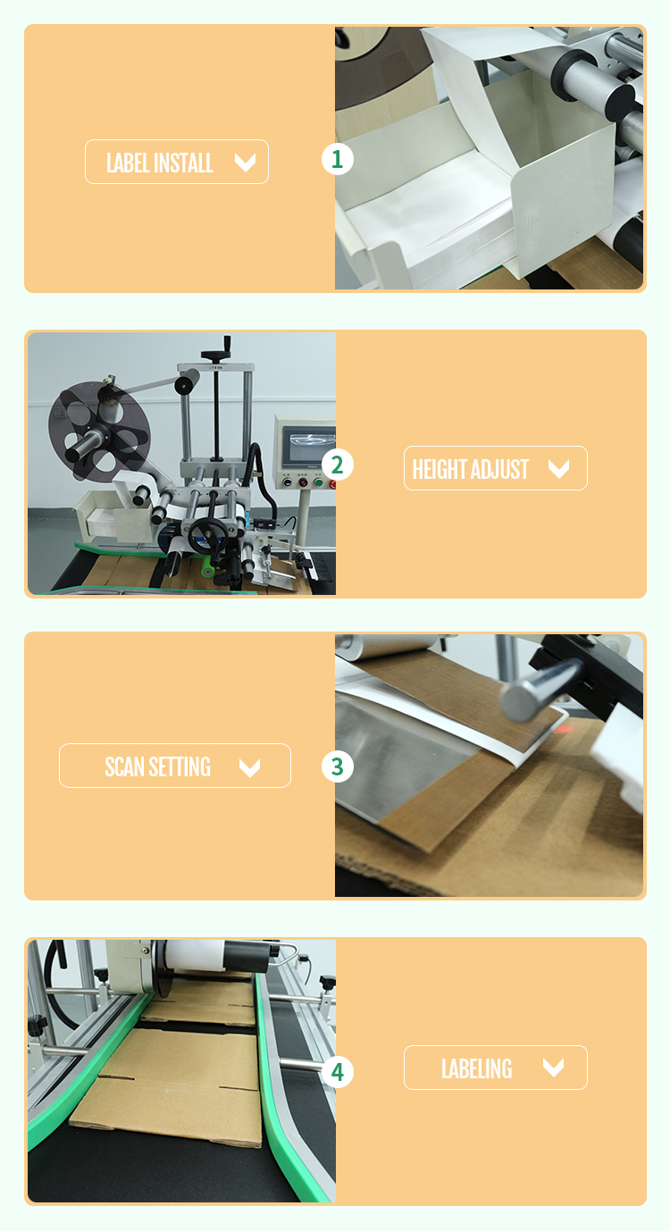 Automatic Labeling Machine for Flat Object Sticker Printing Garment Label Bar Code Cosmetic Food Cloth Fabric Video Outgoing-Inspection Provided