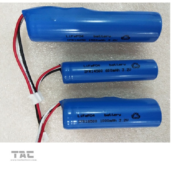 14505 AA 3.2V LiFePO4 Battery Pack With Wire For Road Studs For GPS