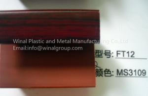 F shaped morser flooring end border available for floor 8-18MM,woodgrain surface.