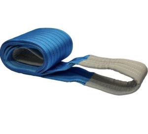 Buy cheap Single Layer 4 Tonne Flat Polyester Webbing Sling Eye and Eye lifting sling blue product