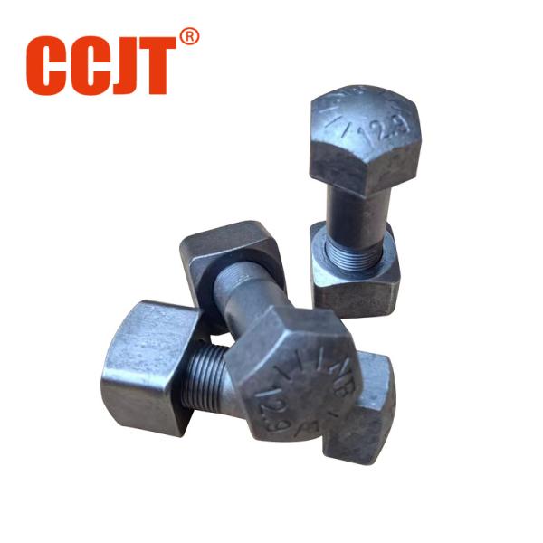 40 Cr 5Q-3253 18mm Chain Shoes Excavator Track Bolts 325 12.9 Grade High Tensile Ex200