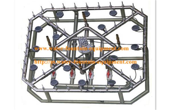 Quality Square Outdoor Water Fountain Accessories Dancing With Controller Diameter 150cm for sale