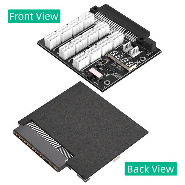 Upgrade Version ATX 12x 6Pin Breakout Board With Flash LED For Dell Brand PSU And Bitcoin Mining