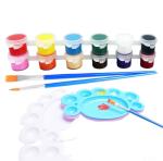 Hexagon Round Rectangle Shape Canvas Painting Sets With Palettes Easels Sponges